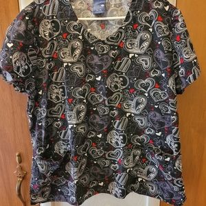 XL scrub top